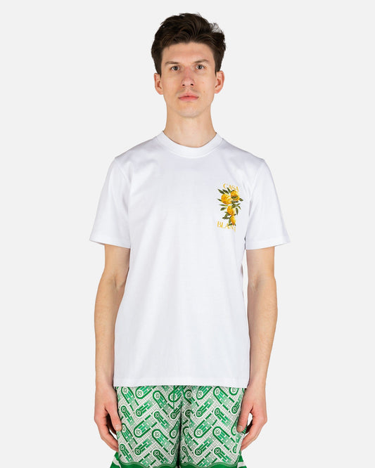 Casablanca Men's T-Shirts Yuzu T-Shirt in White