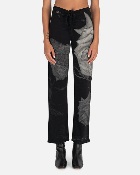 Paloma Wool Women Pants Yzma Rose Printed Pants in Black