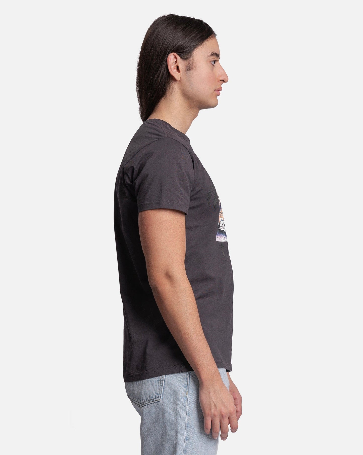 Isabel Marant Homme Men's T-Shirts Zafferh T-Shirt in Faded Black
