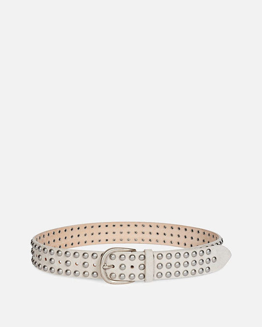 Isabel Marant Etoile Leather Goods Zap Belt in Chalk