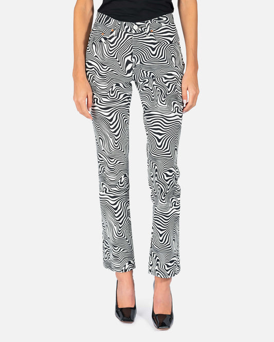 VETEMENTS Women Pants Zebra Magic Fit Denim in Black/White