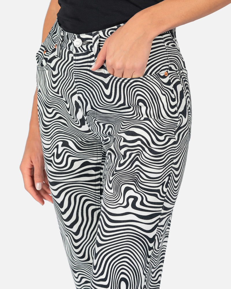 VETEMENTS Women Pants Zebra Magic Fit Denim in Black/White