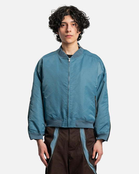 FFFPOSTALSERVICE Zip MA-1 Jacket in Blue
