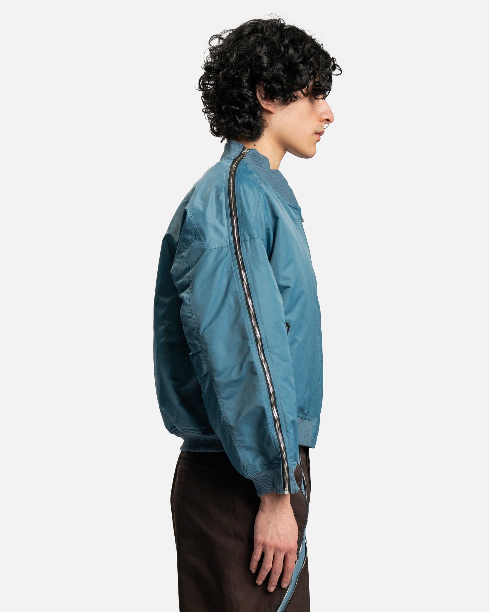 Zip MA-1 Jacket in Blue – SVRN