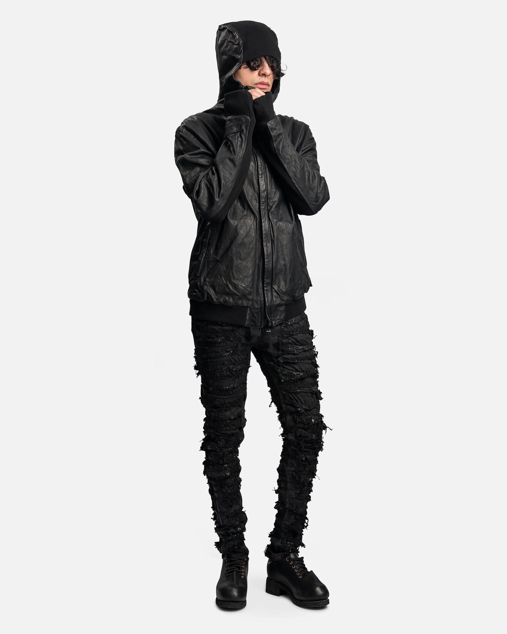 Boris Bidjan Saberi Men's Jackets Zipper 22.1 Jacket in Black